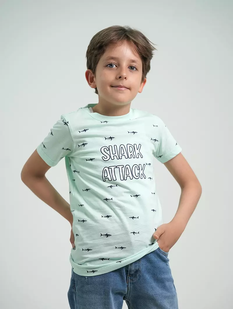 T-shirt motif imprimé garçon